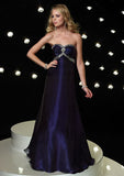 Purple Eggplant A-Line Formal Prom Evening Dress HB118A