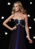 Purple Eggplant A-Line Formal Prom Evening Dress HB118A