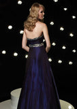 Purple Eggplant A-Line Formal Prom Evening Dress HB118A