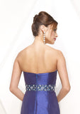 Blue Strapless Sweetheart Mermaid Formal Prom Evening Dress HB140A