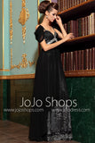  Black Empire Off Shoulder Formal Prom Evening Bridesmaid Gown DQ830765