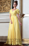 Yellow Regency Evening Gown