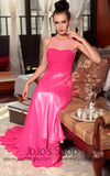 Hot Pink Fuchsia Prom Evening Dress