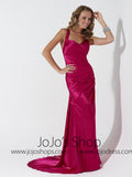 Red Cross Back Formal Prom Evening Bridesmaid Dress HB2022D