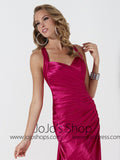 Red Cross Back Formal Prom Evening Bridesmaid Dress HB2022D