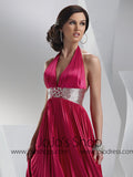 Fuschia Grecian Graduation Military Ball Gown Dress HB2028B