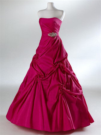 Red Ball Gown Formal Evening Graduation Dress HB2029C