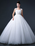 Princess Ball Gown Wedding Dress with Keyhole Back CC3009