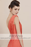 Orange One Shoulder Prom Formal Bridesmaid Evening Cocktail Dress CX830050