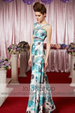 Modest Floral Long Elegant Prom Formal Evening Dress CX830298