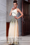 Champagne Lepoard Print Prom Evening Formal Dress DQ830849