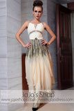 Champagne Lepoard Print Prom Evening Formal Dress DQ830849