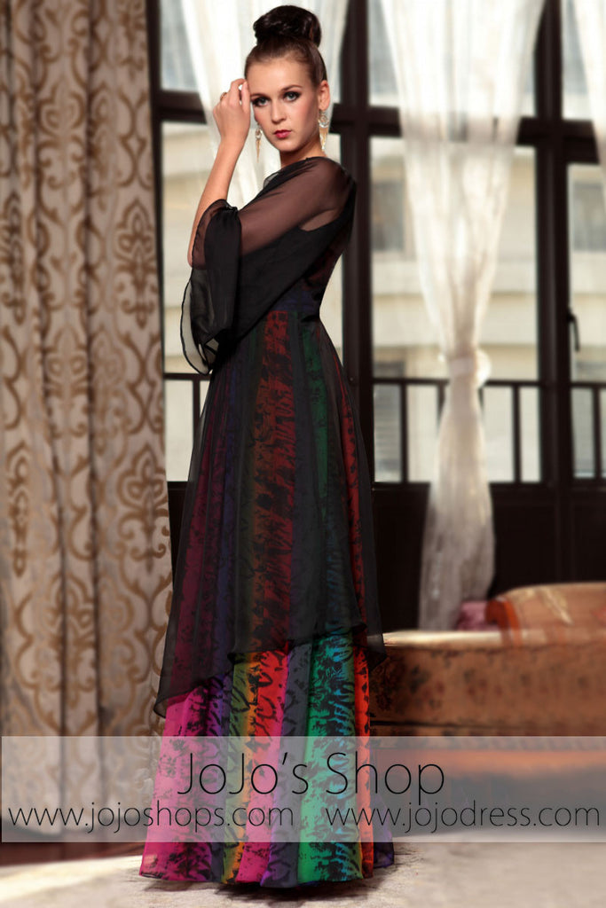 Black Multicolor One Shoulder Grecian Prom Evening Formal Dress DQ8308 jojos Black Multicolor One Shoulder Grecian Prom Evening Formal Dress DQ8308 jojos