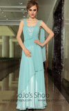 Pastel Blue Grecian Chiffon Formal Prom Evening Cocktail Dress DQ830877