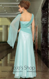 Pastel Blue Grecian Chiffon Formal Prom Evening Cocktail Dress DQ830877