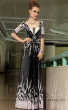 Quater Sleeves Multi Color Formal Chiffon Prom Evening Cocktail Dress DQ830878