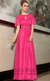 Hot Pink Grecian Formal Prom Evening Cocktail Dress DQ830881