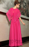 Hot Pink Grecian Formal Prom Evening Cocktail Dress DQ830881