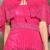 Hot Pink Grecian Formal Prom Evening Cocktail Dress DQ830881