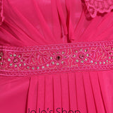 Hot Pink Grecian Formal Prom Evening Cocktail Dress DQ830881