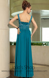 Teal Grecian Chiffon Strapped Formal Prom Evening Cocktail Dress DQ830885