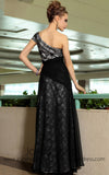 Grecian Black Lace One Shoulder Asymetrical Prom Evening Cocktail Dress DQ830892