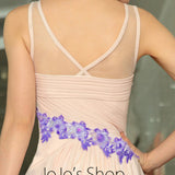 Grecian V Neck Blush Pink Slim Chiffon Formalprom Evening Cocktail Dress DQ830898