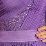 Purple Transparent Chiffon Hot Formalprom Evening Cocktail Dress DQ830907