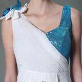 Grecian Ivory Hi Low Formal Prom Dress DQ830950
