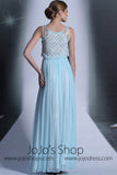 Bohemian Blue Chiffon Formal Evening Dress DQ830958