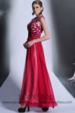 Red Lace Formal Prom Evening Dress DQ830969
