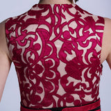 Red Lace Formal Prom Evening Dress DQ830969