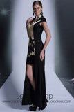 Black Hi Low Evening Dress DQ830971