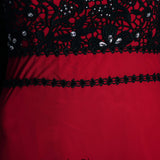 Red And Black Formal Prom Evening Dress DQ831062