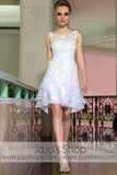 White Lace Short Party Cocktail Evening Formal Dress DQ86052