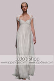 Grecian Lace Empire Wedding Dress with Keyhole Back | DV3012