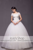 Short Sleeves Princess Ball Gown Wedding Dress Debutante Ball Gown| G2003Short Sleeves Princess Ball Gown Wedding Dress Debutante Ball Gown| G2003