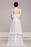 Grecian Goddess V Neck Jeweled Wedding Dress | G2006