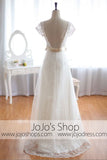 Low Back Vintage Wedding Dress Empire Waist Wedding Dress | G8002