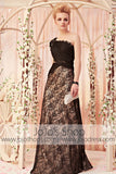 Mystic One Shoulder Black Lace  Evening Dress CX830285