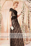 Mystic One Shoulder Black Lace  Evening Dress CX830285