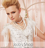 Silver White Short Sleeves Beauty Pageant Dress CX830505