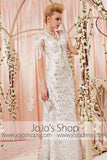 Silver White Short Sleeves Beauty Pageant Dress CX830505