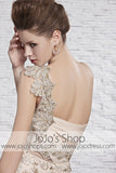 Grecian Beige Champagne Goddess One Shoulder Beauty Pageant Dress CX881369