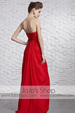 Hot Timeless Red Strapless Grecian Beauty Pageant Evening Dress CX881520