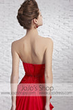 Hot Timeless Red Strapless Grecian Beauty Pageant Evening Dress CX881520
