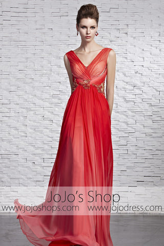 Grecian Feminine Celebrity Red Carpet Pageant Evening Formal Dress CX881569