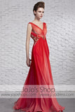 Grecian Feminine Celebrity Red Carpet Pageant Evening Formal Dress CX881569