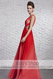 Grecian Feminine Celebrity Red Carpet Pageant Evening Formal Dress CX881569